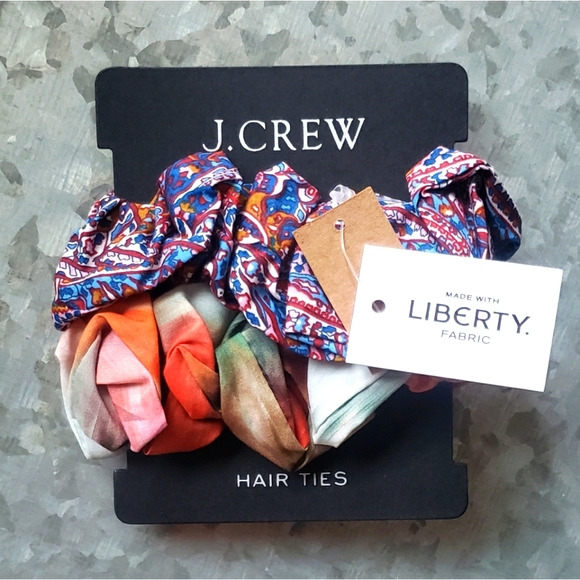 J. Crew Accessories - 11. J.Crew Scrunchies in Liberty® of London fabric